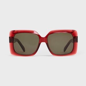 CELINE NEW OVERSIZED SUNGLASSES, RED